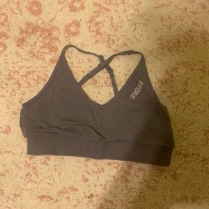 Gray Gymshark lounge sports bra